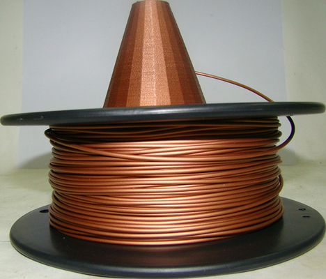 Metal le filament de cuivre naturel du filament 1,75 3.0mm en métal 3d de filament de cuivre d'impression