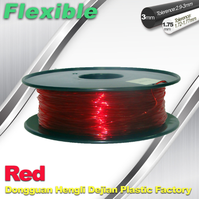 Filament flexible élastique/en caoutchouc de l'imprimante 3d 1.75mm/3.0mm 1.3Kg/filament de petit pain