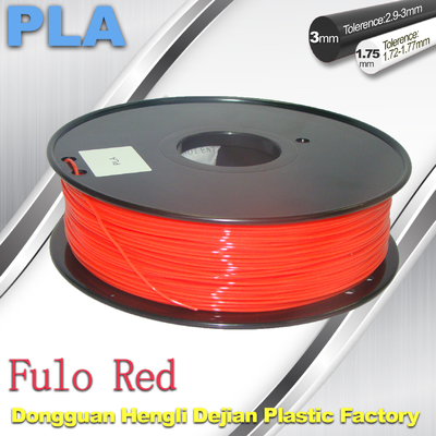 filament lumineux de couleur de filament de 1,75/3mm de filament fluorescent de PLA Fluo
