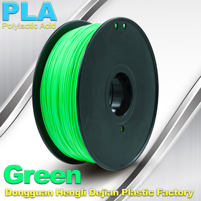 Filament 100% d'imprimante de PLA 3d du vert 3mm de Customorized biodégradable