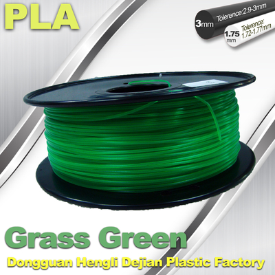 Matériaux biodégradables de PLA 1.75mm de filament de l'imprimante 3d de vert d'herbe