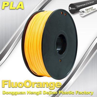 Filament fluorescent écologique de PLA filament de l'impression 3D de 1.75mm/de 3.0mm