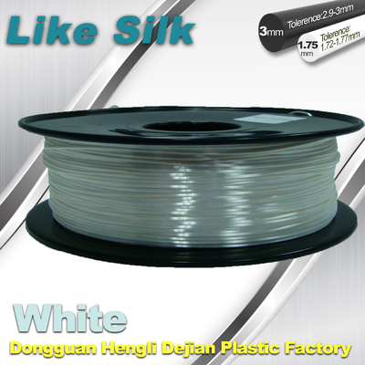 Blanc flexible de filament de l'impression 3d de filament de composés en soie d'imitation de polymère