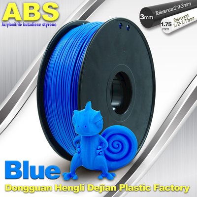 Filament fluorescent bleu d'ABS, filament de l'imprimante 3D de 1.75mm/de 3.0mm 1kg/bobine