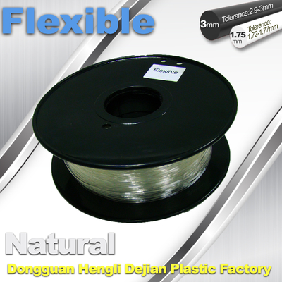 Filament mou 1,75/3,0 millimètres de pla 3d d'imprimante flexible Filament pour l'impression 3d