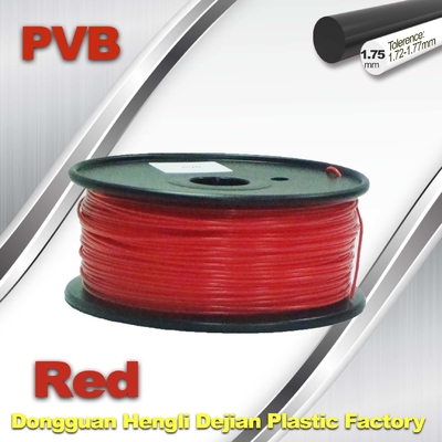 Consommables rouges de l'imprimante 1.75mm/3d de filament d'imprimante de PVB 3D 0.5KG/petit pain
