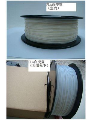 Filament changeant de couleur de la température de PLA d'ABS	longueur de 1kg/Spool 385m