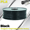 Filament noir d'imprimante de PLA 3d 1.75mm/3.0mm 1,0 kilogrammes/petit pain