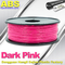 Filament coloré d'imprimante de l'ABS 3d 1.75mm/3.0mm, filament rose foncé d'ABS