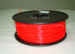 rouge de filament d'imprimante de l'ABS 3d de 1.75mm/de 3.0mm avec la bonne élasticité