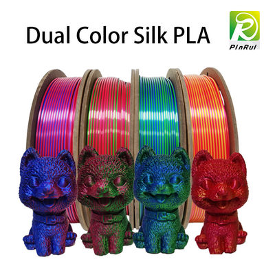 Double filament en soie de couleur de voyage de couleur pour le filament de pla d'imprimante de FDM 3D