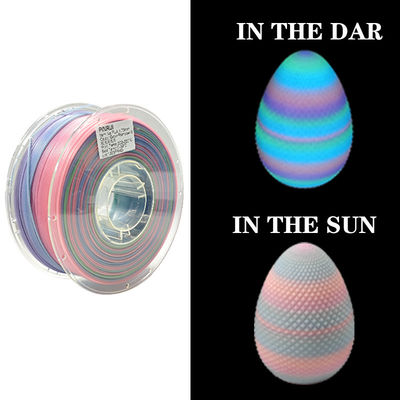 PINRUI Glow Rainbow PLA 1 kg 1,75 mm Modifier la couleur dans l'obscurité Pour l'imprimante 3D