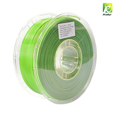 PINRUI 1 kg de filament d'impression 3D PLA bicolore sensible à la température, actif thermiquement et changeant de couleur pour les tiges en plastique