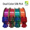 Double filament en soie de couleur de voyage de couleur pour le filament de pla d'imprimante de FDM 3D