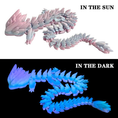 PINRUI Glow Rainbow PLA 1 kg 1,75 mm Modifier la couleur dans l'obscurité Pour l'imprimante 3D