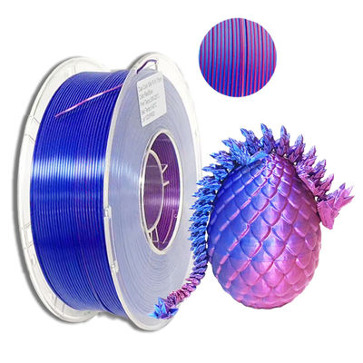 Couleurs de PINRUI 2 dans le filament en soie de double couleur de filament pour l'imprimante 3d