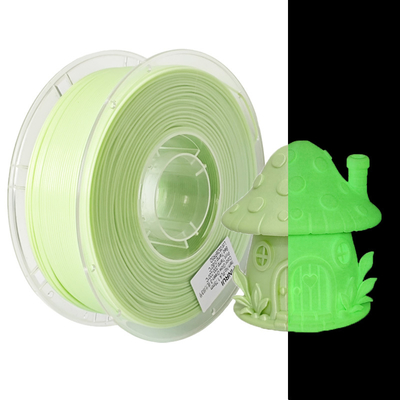 Des tiges d'imprimante 3D à filament de PLA lumineux dans l'obscurité de couleur verte claire sont en vente