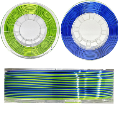 1.75mm couleur de filament en soie de trois couleurs double pour l'impression 3d