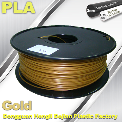 Cubify et filament haut d'or de PLA 1.75mm 3.0mm de filament de l'imprimante 3D