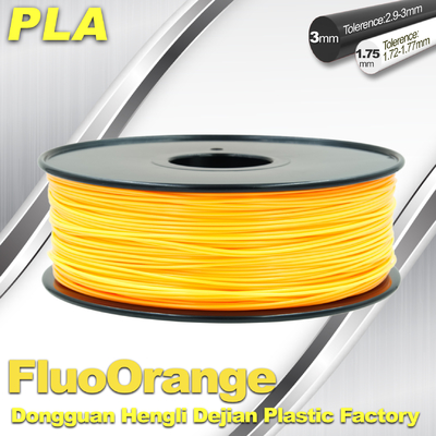 rigidité matérielle d'impression fluorescent du filament 3D de PLA de 1.75mm haute