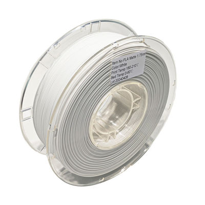 1.75mm Matte Pla Filament 1kg blanc pour l'imprimante 3D