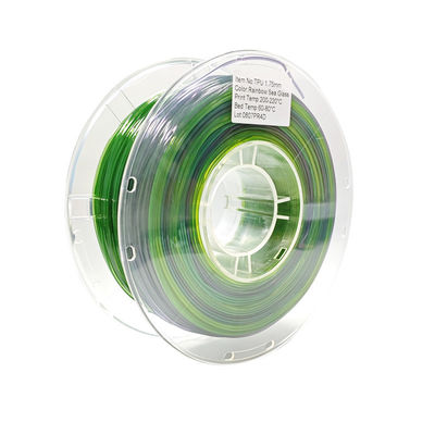 PINRUI Imprimante 3D flexible Filament vert 8 couleurs 1,75 mm 3 mm 1,0 kg Type HP Très souple